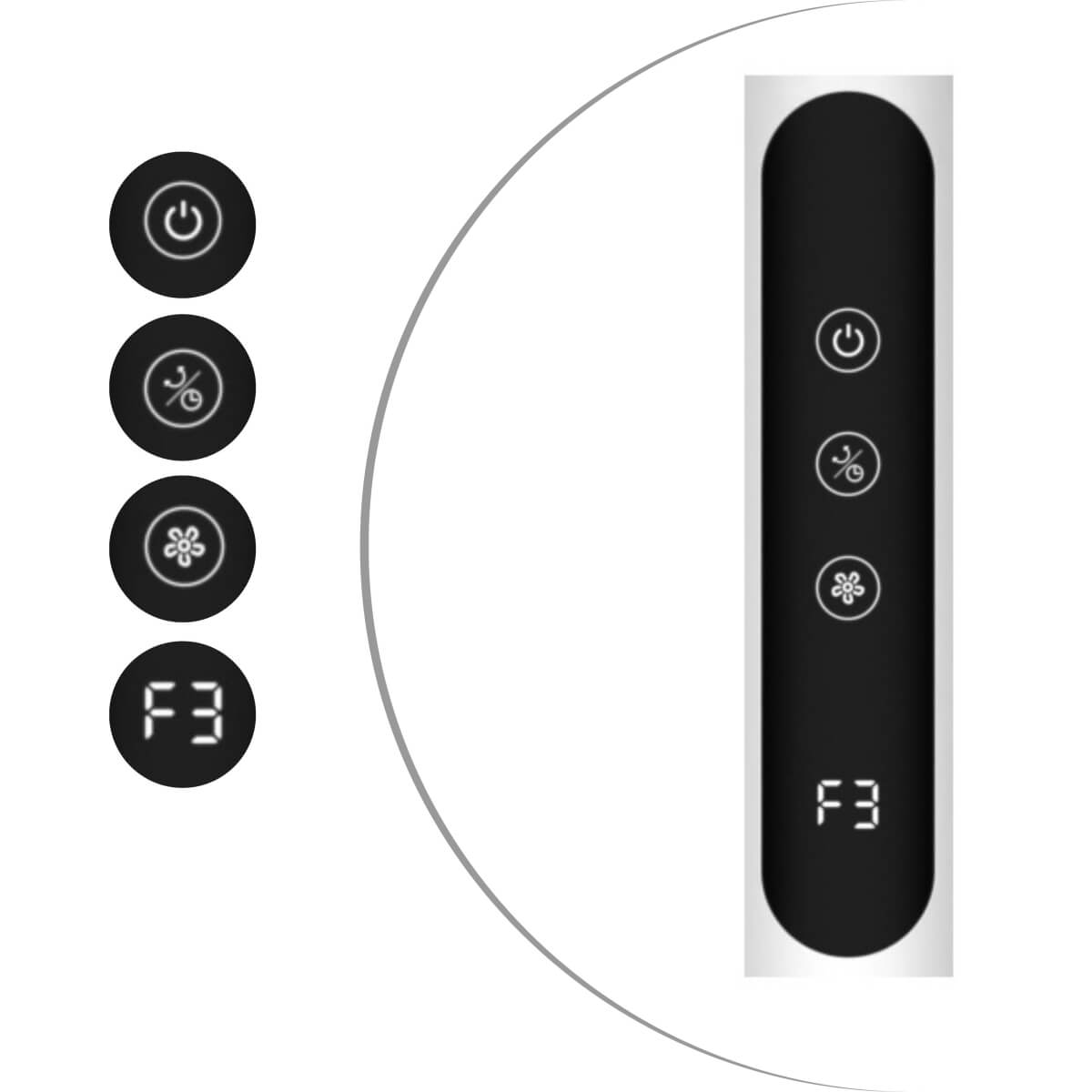 Wentylator podłogowy Thermeco TFH02 biały - obrazek 3