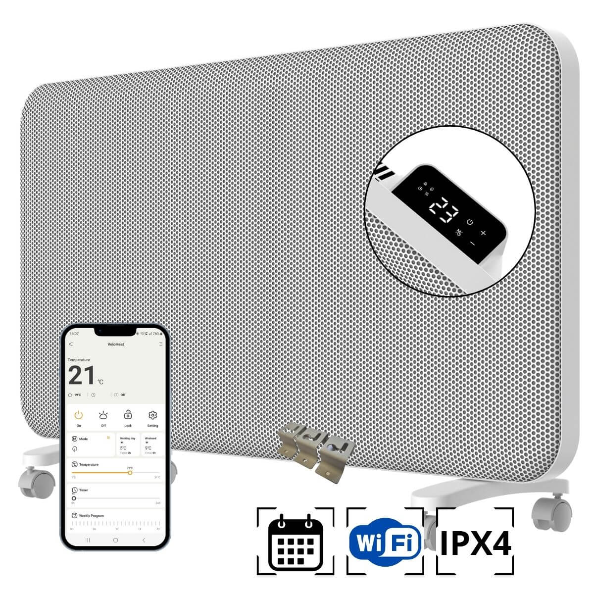 Promiennik ciepła Thermeco VeloHeat 2000W WiFi