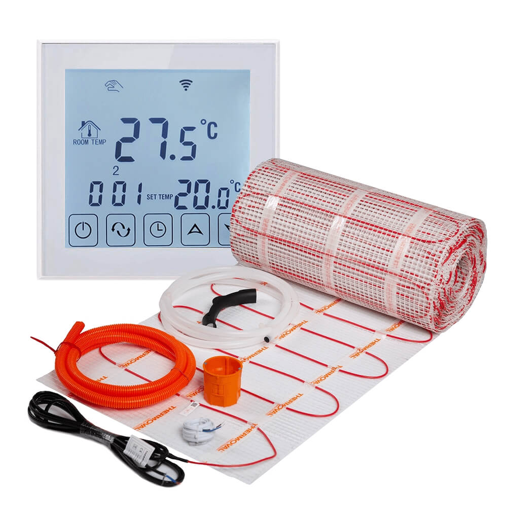 Zestaw ogrzewania podłogowego 20m2 + regulator programowalny TVT31 z WiFi