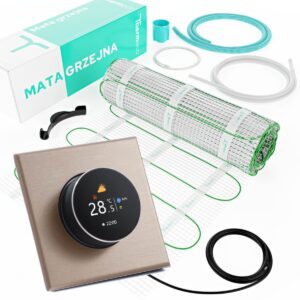 Zestaw ogrzewania podłogowego ECO 2m2 + regulator programowalny H20 WiFi-H20 Złoty