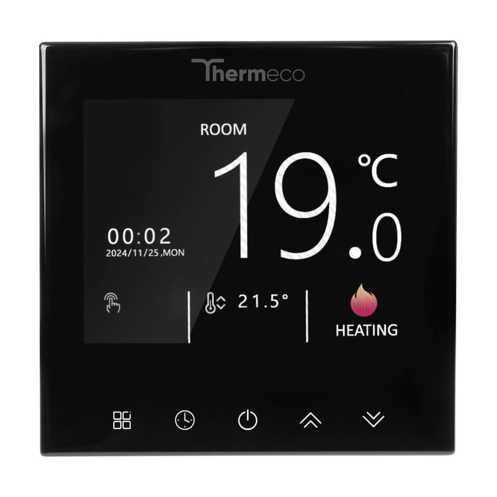 Zestaw ogrzewania podłogowego ECO 3m2 + regulator programowalny H21 WiFi-H21 Czarny - obrazek 4