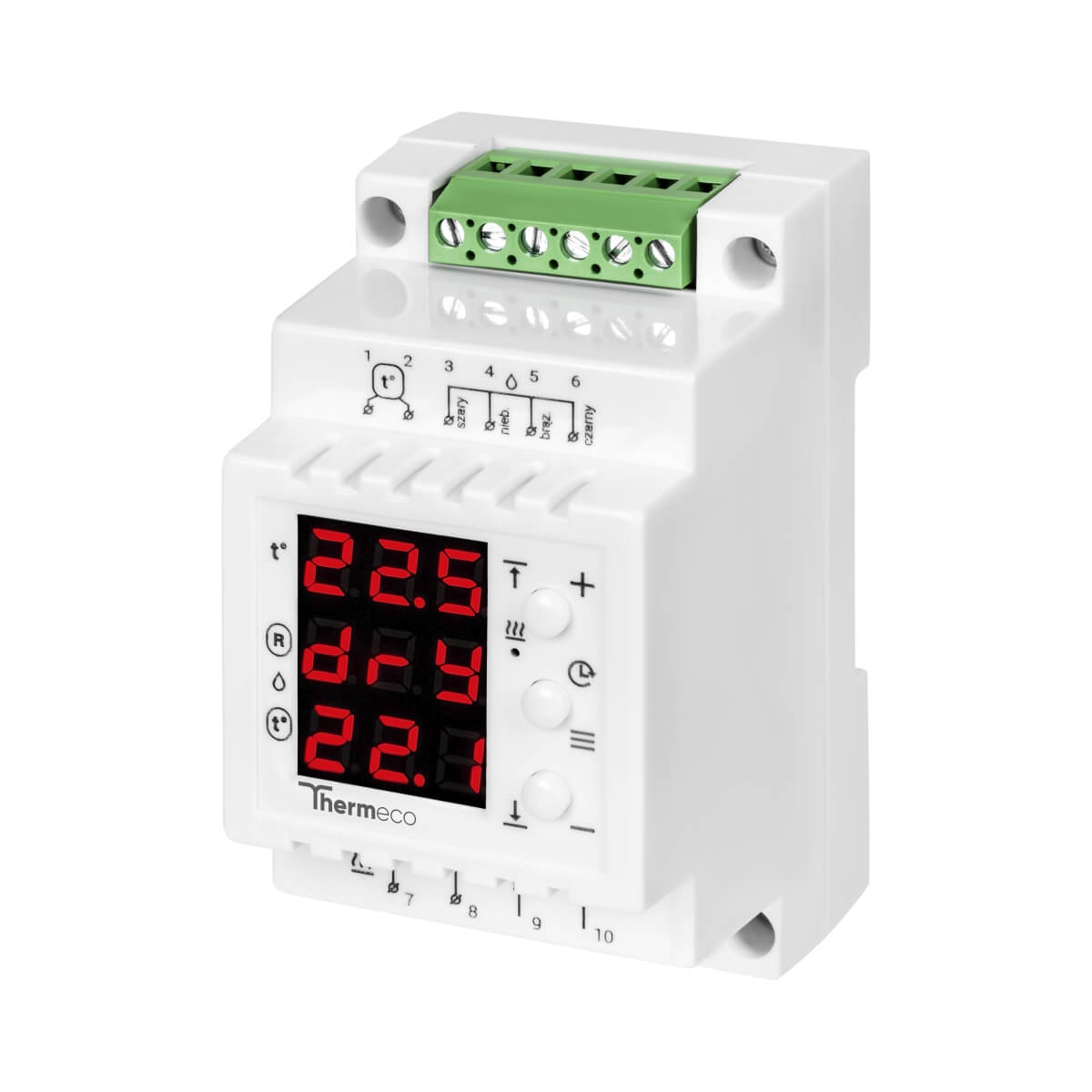 Komplet regulator temperatury TH200 i czujnik RYNNOWY, wilgotności i temperatury - obrazek 3
