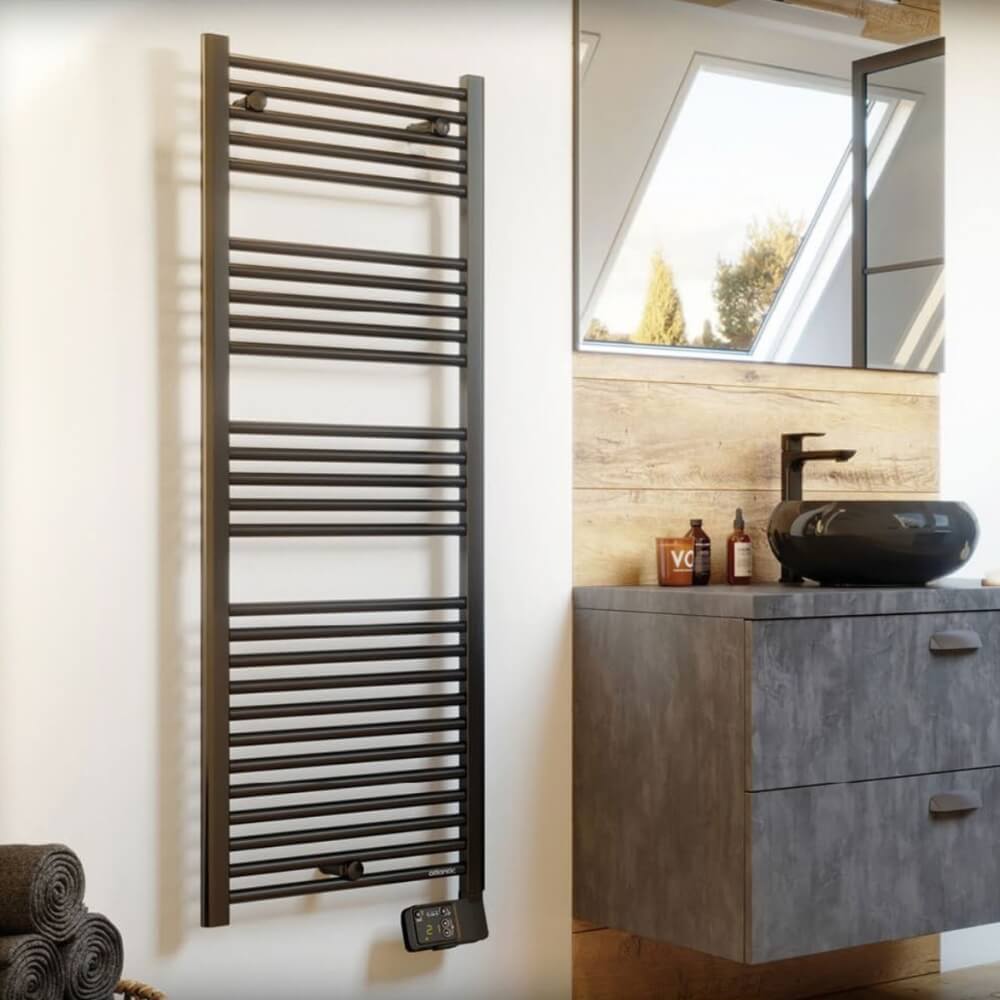 Elektryczny grzejnik łazienkowy - Atlantic THEOLA BLACK (400 W) - obrazek 3