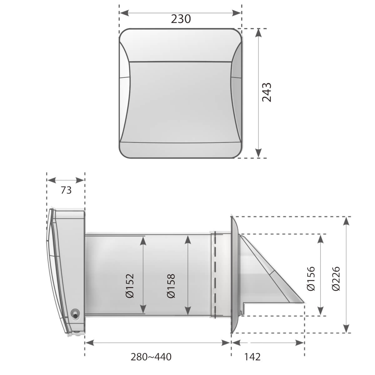 Rekuperator decentralny AIR VENT FLOW - obrazek 13