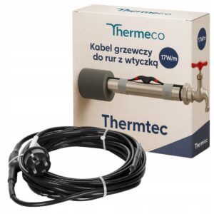Przewód grzejny Thermtec 17 W/m do ochrony rur dł. 2 m