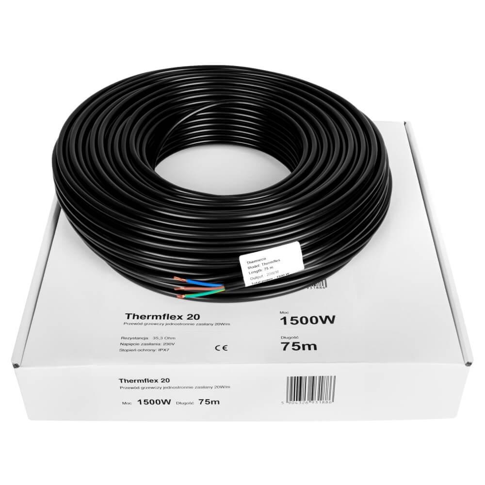 Kabel grzewczy THERMECO Thermflex - 20W/m - 163mb / 3200W - obrazek 8