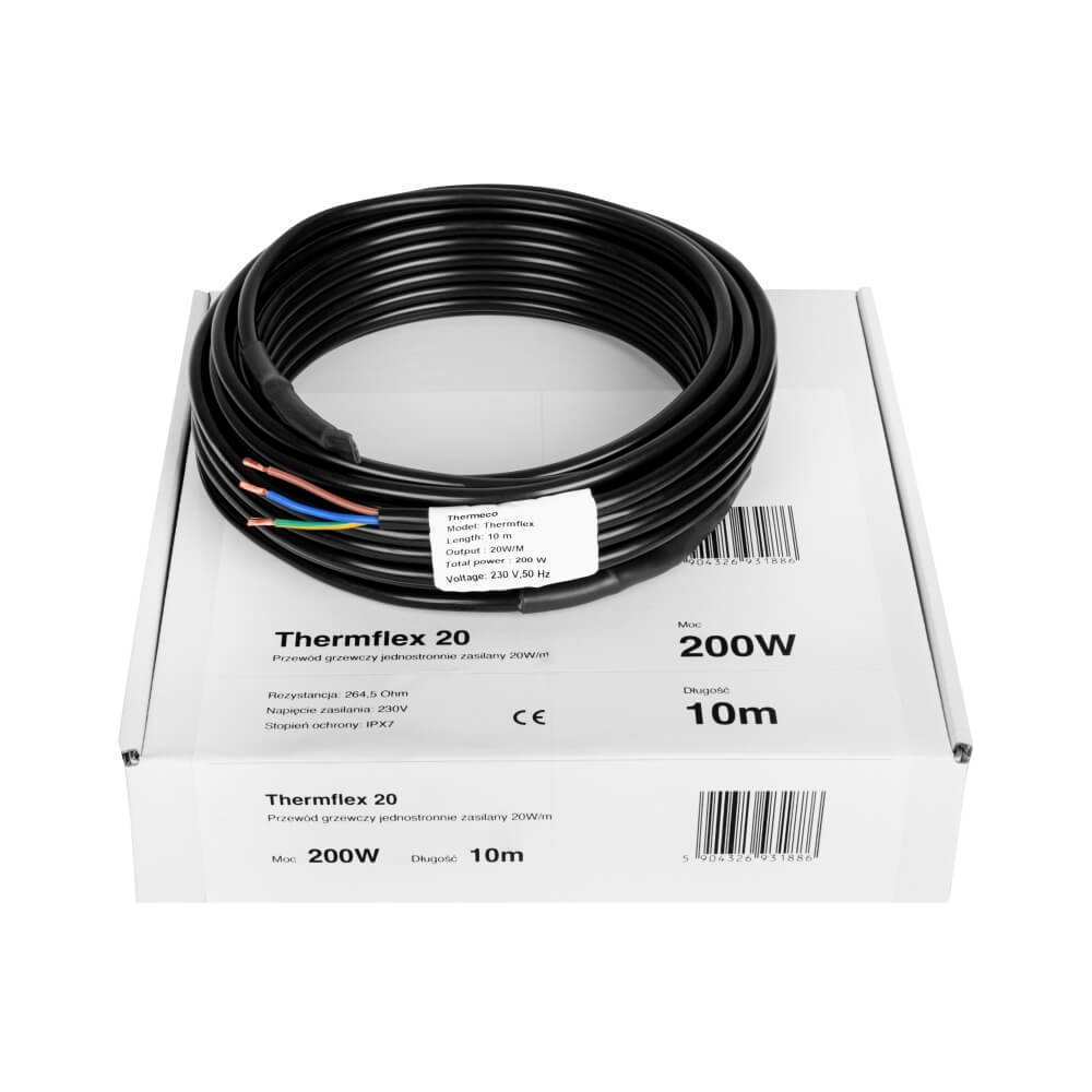 Kabel grzewczy THERMECO Thermflex - 30W/m - 45mb / 1350W - obrazek 9