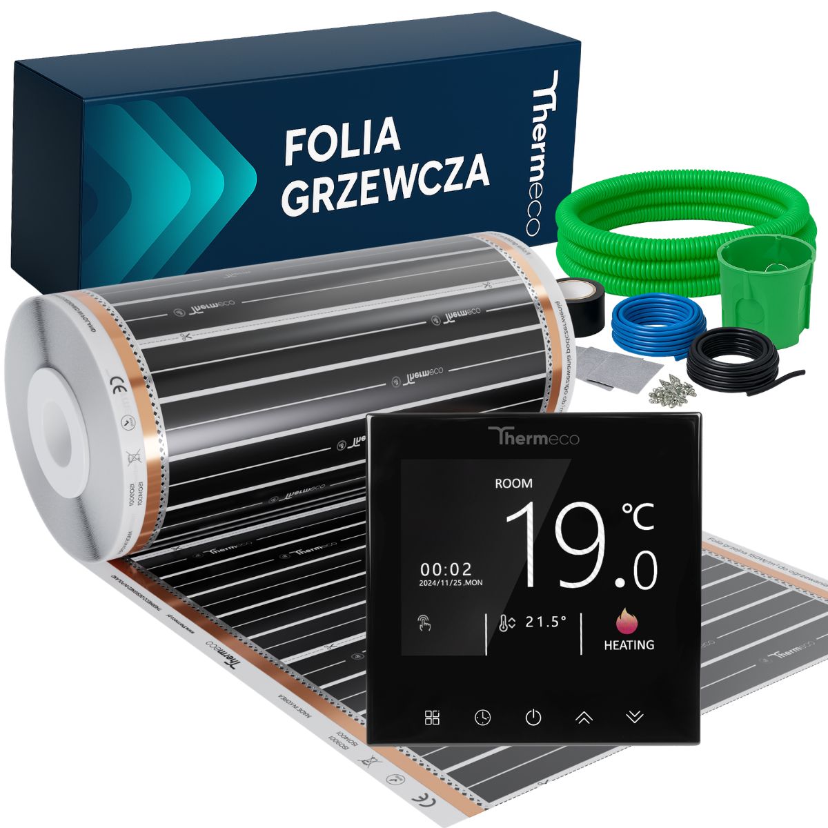 Folia grzewcza 1m2 (150W/m2) + regulator H21 WiFi - obrazek 3