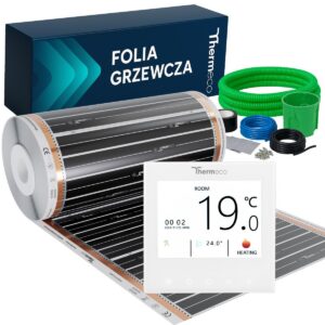 Folia grzewcza 14m2 (150W/m2) + regulator H21 WiFi