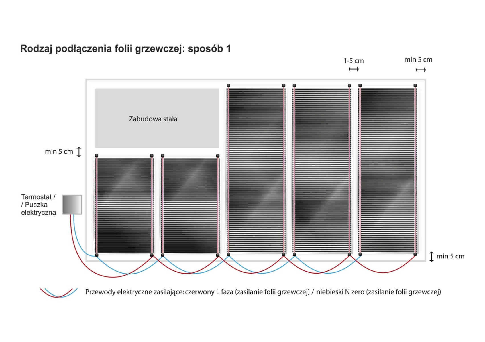 Folia grzewcza na podczerwień 8m2 (150W/m2) + regulator H16 - obrazek 8