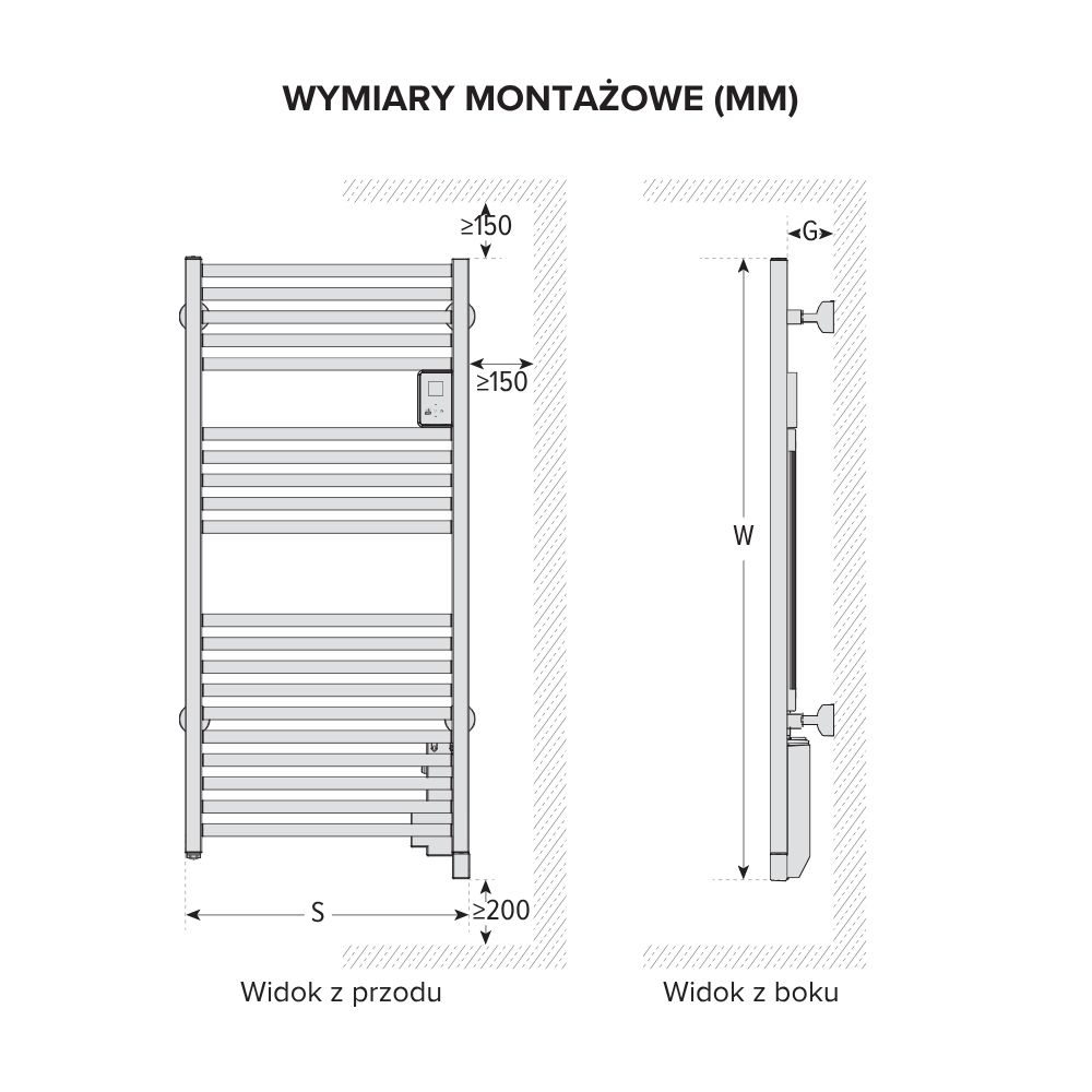Elektryczny grzejnik łazienkowy - Atlantic Doris (750 W) z WiFi - obrazek 4