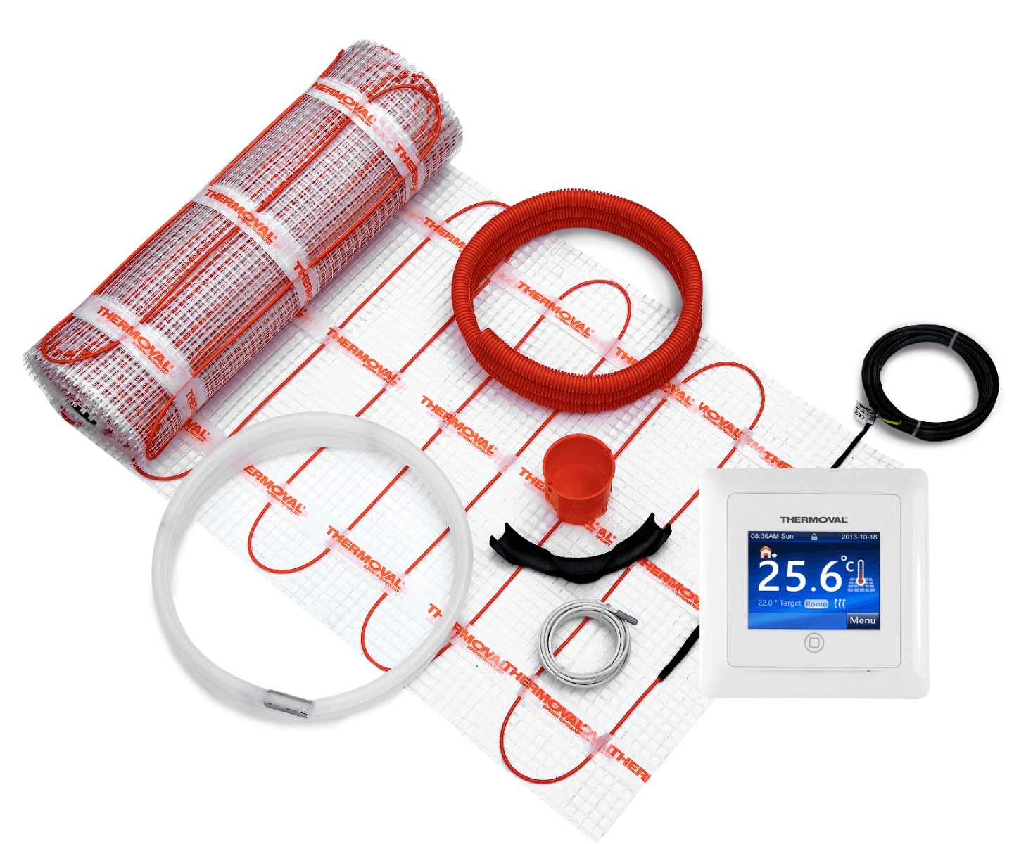 Zestaw ogrzewania podłogowego 3,5m2 + regulator programowalny dotykowy TVT16
