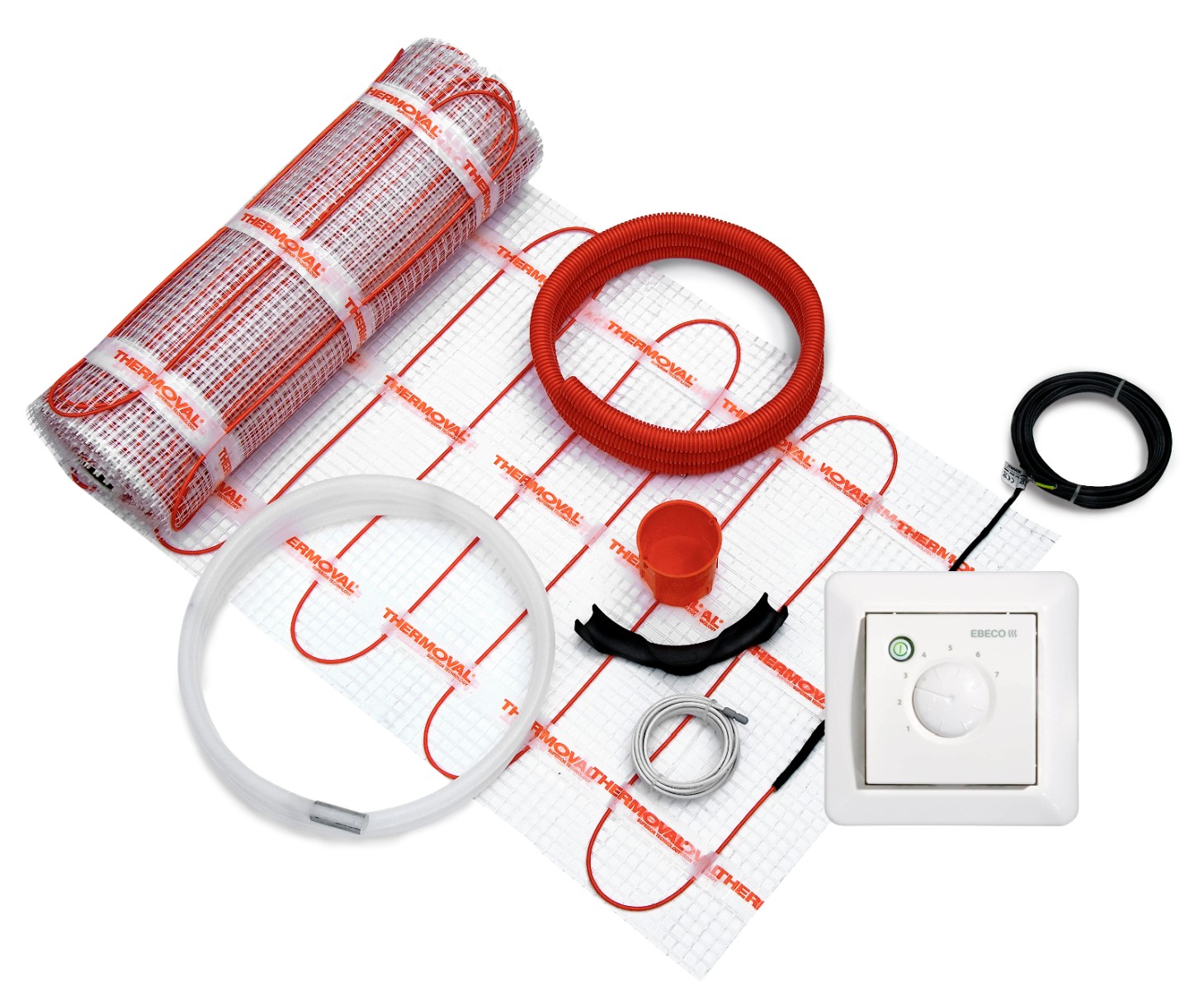 Zestaw ogrzewania podłogowego 3,5m2 + regulator Ebeco EB Therm 55
