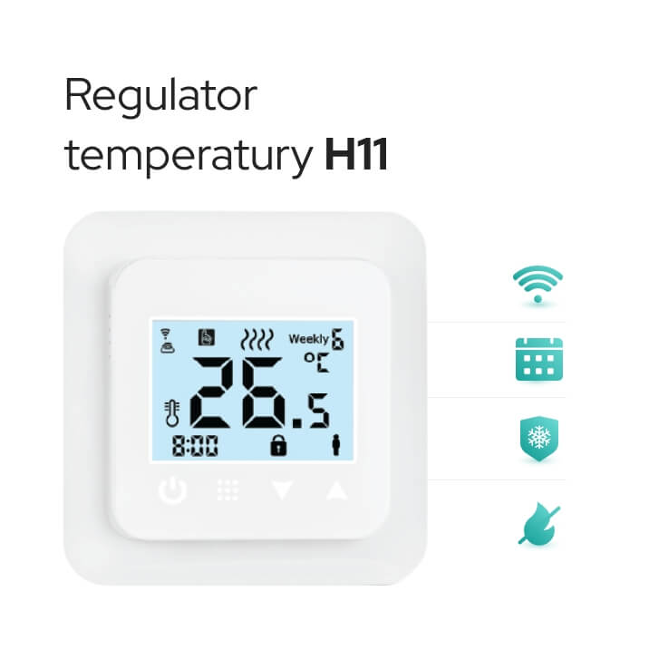 Zestaw ogrzewania podłogowego ECO 10m2 + regulator programowalny H11 z WiFi - obrazek 3
