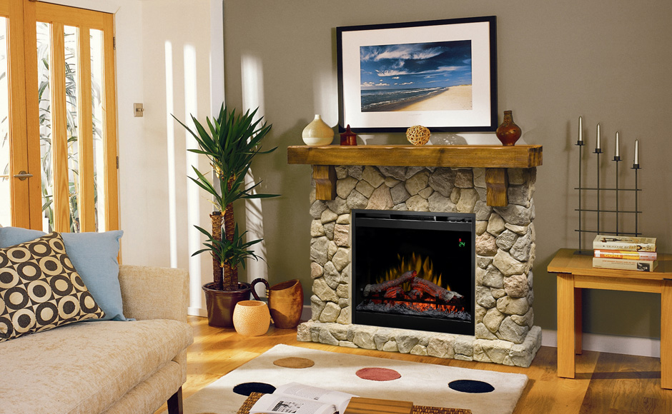 Kominek elektryczny FIELDSTONE LED Dimplex Optiflame - obrazek 3