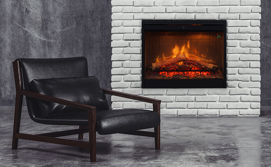 Wkład kominkowy Dimplex 26" ECO LED Slim z pilotem - obrazek 3
