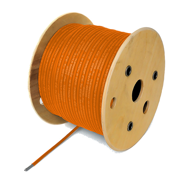 Kabel grzejny samoregulujący Thermoval ELSR BO 10W/m - pomarańczowy