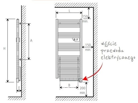 Elektryczny grzejnik łazienkowy - Atlantic DORIS 2 VENTILO (1000 W) - obrazek 4