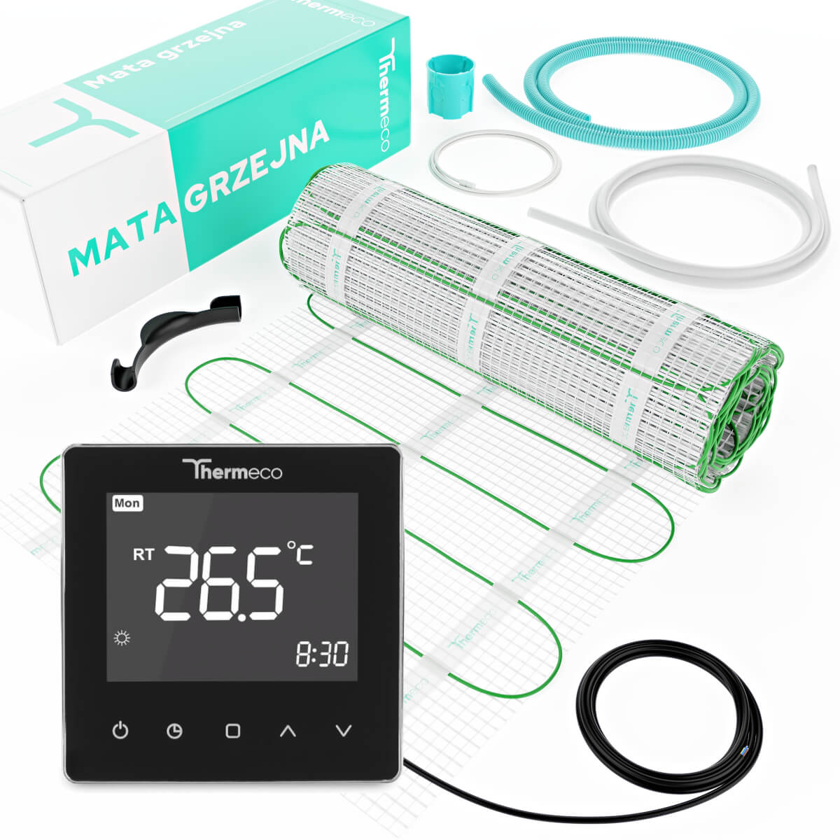 Zestaw ogrzewania podłogowego ECO 12m2 + regulator programowalny H10 WiFi - obrazek 6