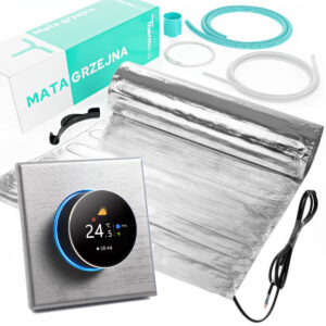 Zestaw ogrzewania pod panele Thermeco 2m2 + regulator programowalny H20 WiFi-H20 Szary