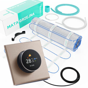 Zestaw ogrzewania podłogowego 15m2 + regulator programowalny H20 WiFi-H20 Złoty