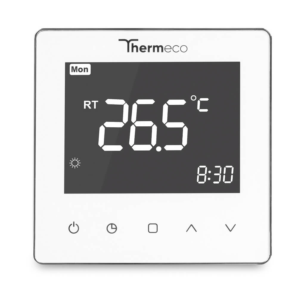 Zestaw ogrzewania podłogowego Thermeco 3m2 + regulator programowalny H10 WiFi Biały - obrazek 3