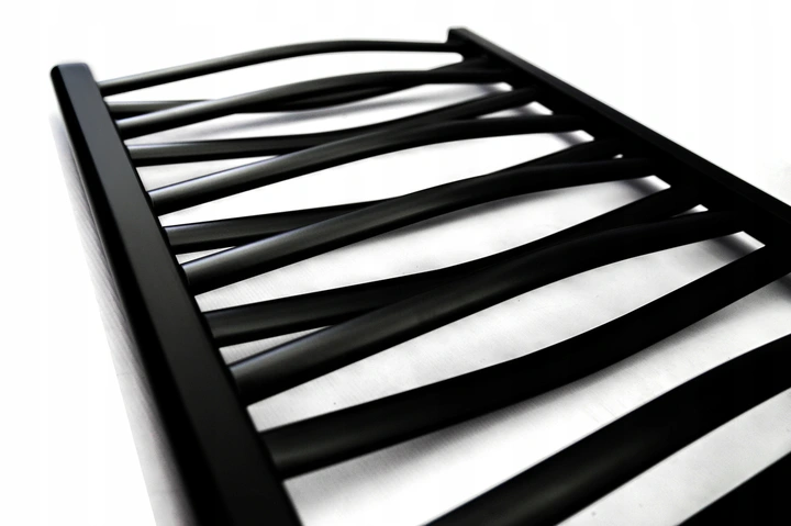 Grzejnik łazienkowy Łezka 3D 1205x440 mm - czarny - obrazek 3