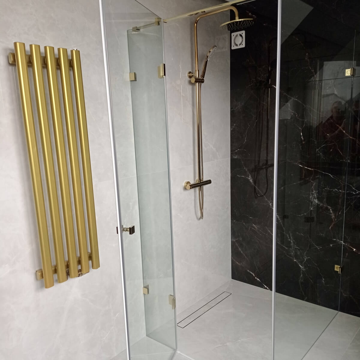Grzejnik dekoracyjny Lazur 1200x330 mm - czarny - obrazek 12