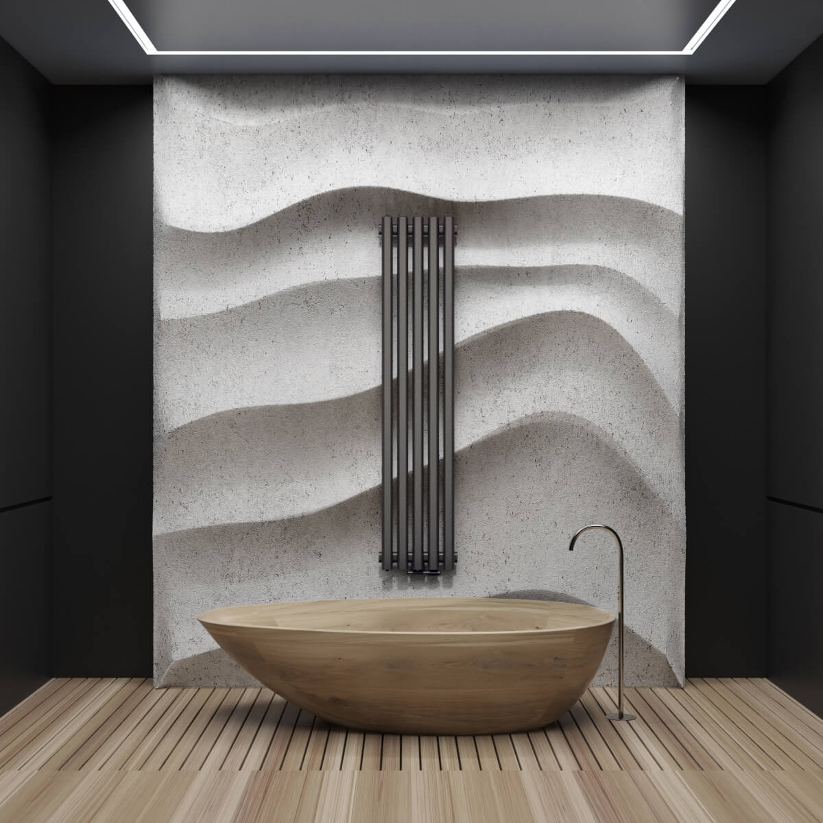 Grzejnik dekoracyjny Lazur 1600x330 mm - biały - obrazek 6