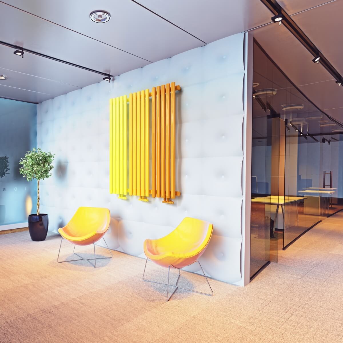 Grzejnik dekoracyjny Lazur 1800x330 mm - biały - obrazek 7